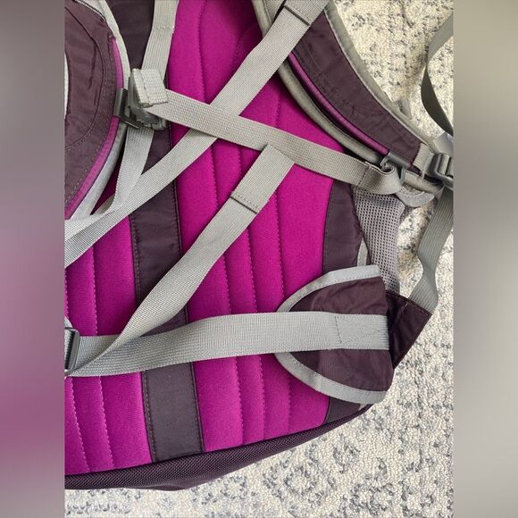 The North face Recon laptop bookbag Purple/Grey Padded Staps backpack - Picture 12 of 14